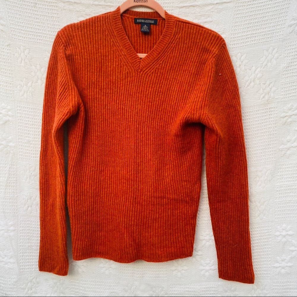 Banana Republic Extra Fine Merino Wool V Sweater